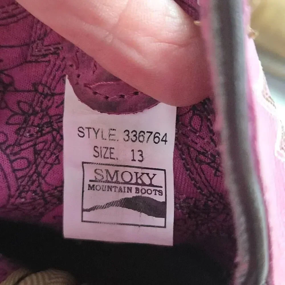 Smoky Mountain Youth Distress Autry Square Pink Boots 13